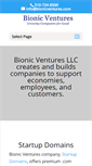 Mobile Screenshot of bionicventures.com